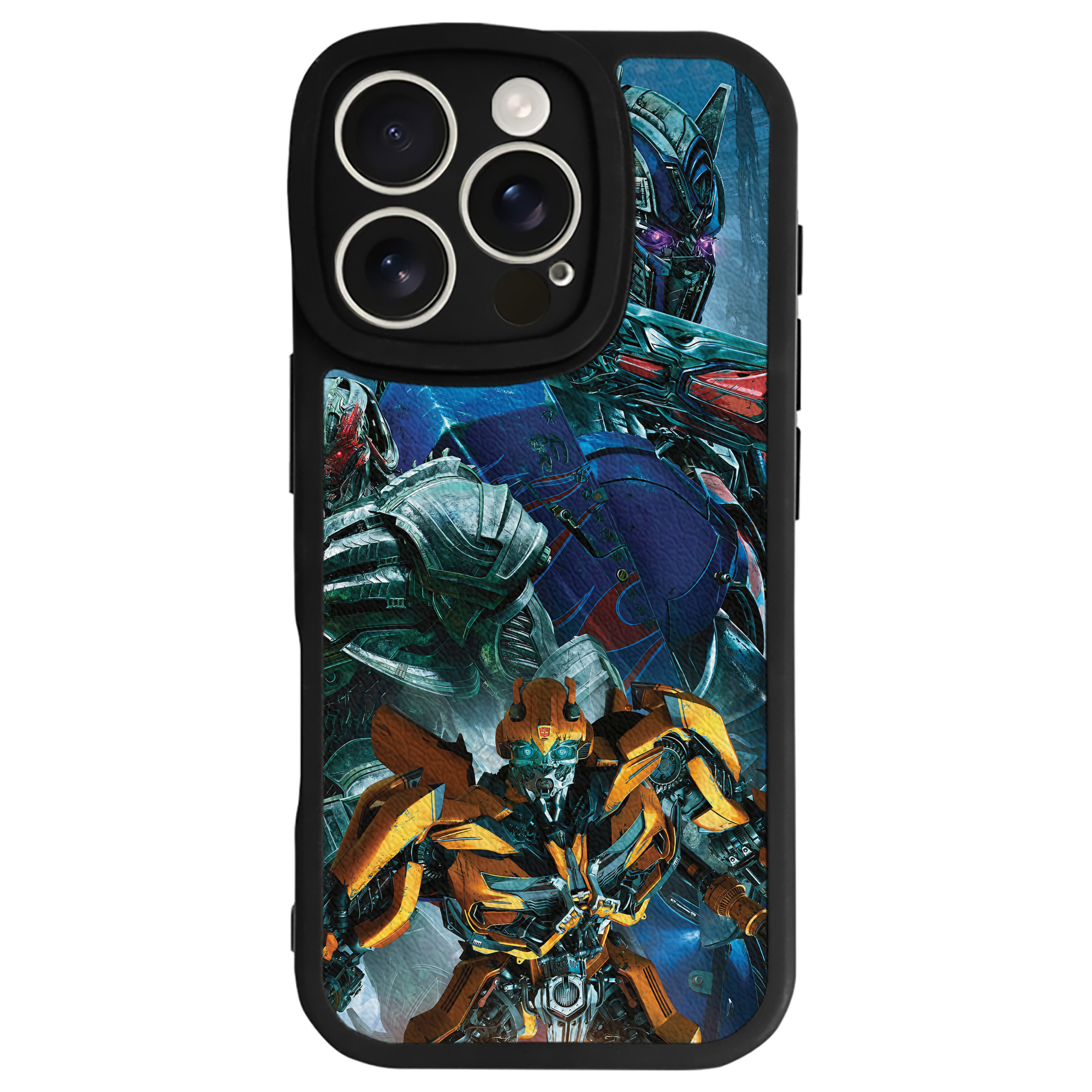 （画像用） Transformers トランスフォーマー 【iPhone 16シリーズ対応】シリコンスマホケース（レザー調） 材質：シリコン